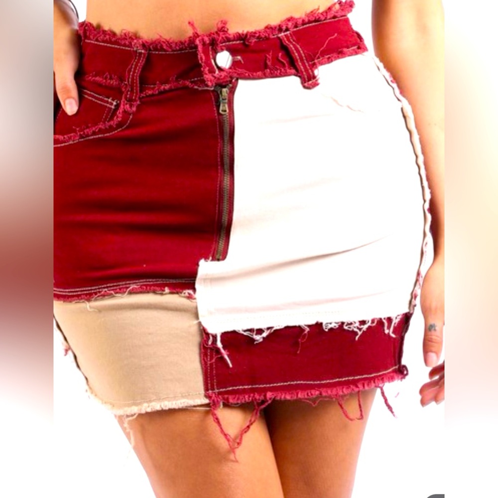Cute Lil’ Patchwork Skirt ♥️🖤